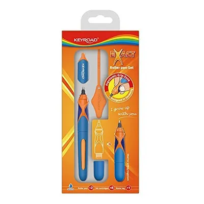 Zdjęcie produktu dla KeyRoad Ergonomiczne pióro kulkowe Niebieski 0.7mm Otwór Zawieszka Wkład Identyfikator Różne kolory 1 szt