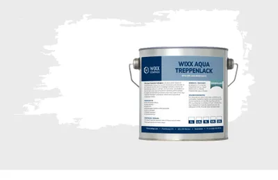 Produktbild von Wixx Aqua Treppenlack Seidenglanz - Weiß - 1L