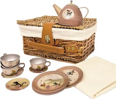 Immagine prodotto di Set da tè in cestino da picnic, I musicanti di Brema, Egmont Toys