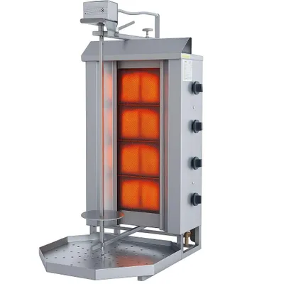 Produktbild von Dönergrill mit 4 Brenner , Gyrosgrill , Motor Oben , Premium Variante