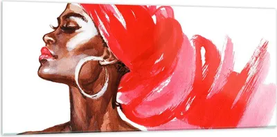 Produktbild von Bilder auf glas - frau modern - 120x50cm - Glasbilder - Wandbilder - Bilder - Kunstdruck - zum Aufhängen bereit - Wanddekoration aus Glas - Glas Bilder - Wandbild auf Glas - Einteilig - GAB120x50-3497