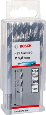Zdjęcie produktu dla Wiertło kręte do metalu HSS PointTeQ 10 szt