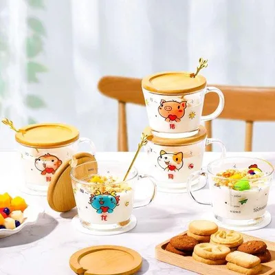Image de Famanu Teeglazenset – Qualité supérieure – Coffret de 4 verres de luxe - 400 ml