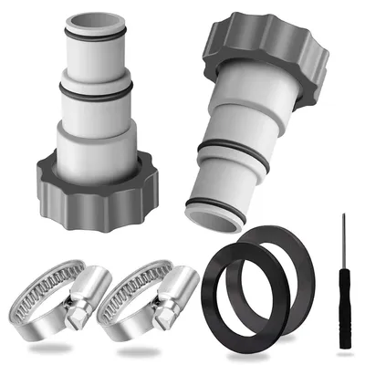 Zdjęcie produktu dla Adapter do węża basenowego, 2 sztuki, do węży o średnicy 32/38 mm