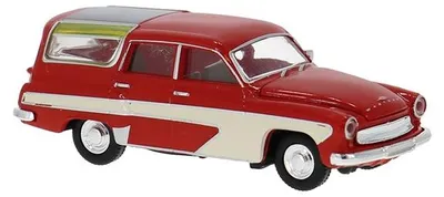 Produktbild von Brekina 27120 - 1/87 Wartburg 311 Camping, rot/weiss, 1959 - Neu