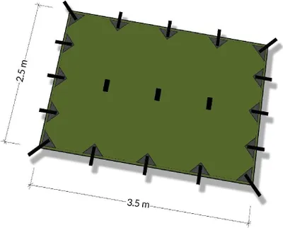 Produktbild von DD Hammocks DD Tarp M - coyote braun Regenschutz Zubehör