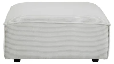 Produktbild von Hocker aus Cord-Samt in Beige RUZOLO