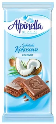 Obrázok produktu pre Czekolada Alpinella kokosowa 90 g