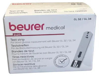 Imagen del producto de Tiras reactivas Beurer, modelo 50