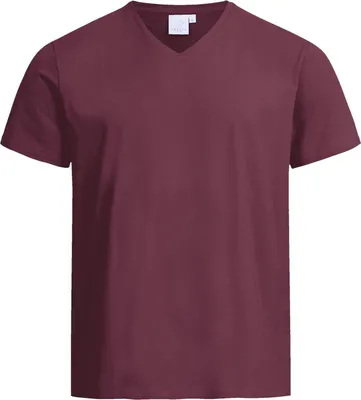 Produktbild von Greiff SHIRTS Herren Shirt Kurzarm V-Neck Regular-Fit Burgund 3XL
