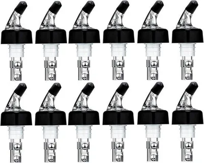 Zdjęcie produktu dla Zestaw 12 nalewaczek do wina, 45 ml, stal nierdzewna