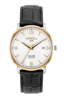 Produktbild von Roamer Herren Armbanduhr Valais 39 mm Armband Leder 958833 47 14 05