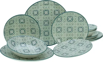 Produktbild von CreaTable, 17839, Yara Bunt, Tellerset 12-tlg, Steingut
