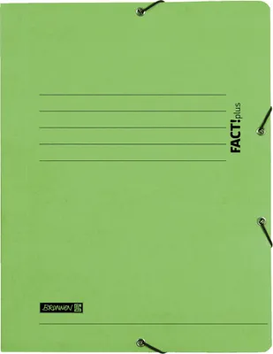 Produktbild von Sammelmappe FACT! hellgrün Gummizug