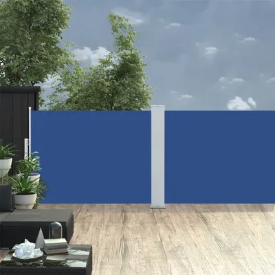 Produktbild von Maison Exclusive - Ausziehbare Seitenmarkise Blau 120 x 1000 cm