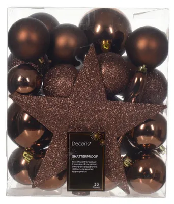 Productafbeelding van Kerstbal kunststof d8 cm esprss 33st kerst Decoris
