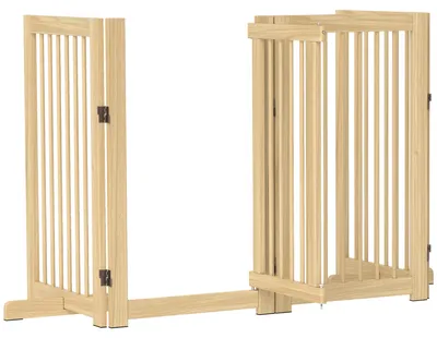 Obrázek produktu pro PawHut – ohrada pro psy, 91 cm, ochranná dřevěná ohrada, samostatně stojící