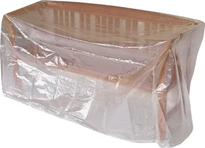 Produktbild von Abdeckhaube Tisch / Bank 160x75cm, PE transparent