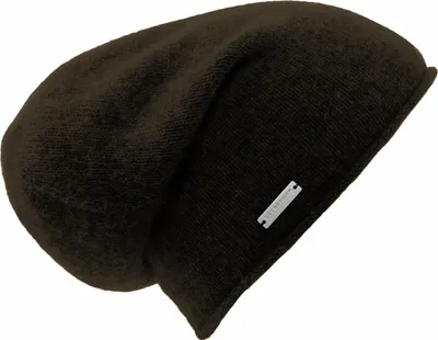 Produktbild von Seeberger Strickmütze-Beanie aus 100% Kaschmir mit Rollrand, braun, Gr. Einheitsgröße