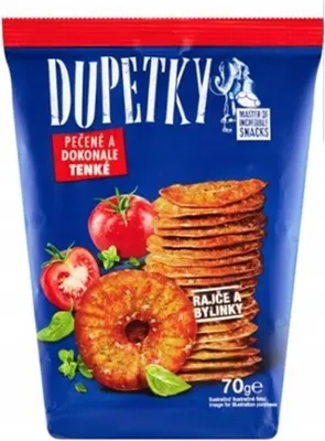 Zdjęcie produktu dla Ciasteczka pomidorowo ziołowe 70g - Dupetky
