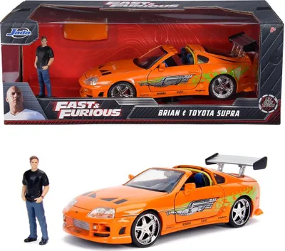 Immagine prodotto di Fast and Furious - auto in metallo 1995 Toyota Supra con figura 1:24