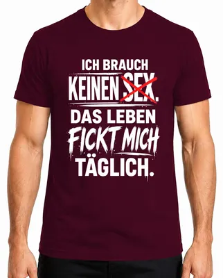 Imagen del producto de Camiseta para hombre, color burdeos, talla XL, con el texto: "No necesito o, la vida me está jodiendo". (Estilo sarcástico)