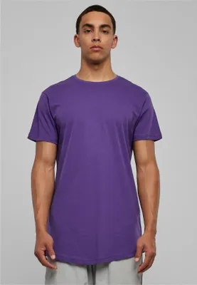 Image de Urban Classics TB638 | Shaped Long Tee T-Shirt Homme - Couleur : ultraviolet - Taille : S