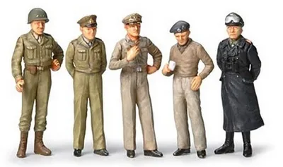Produktbild von Tamiya 1:48 WWII Figuren-Set "Feldherren"(10)