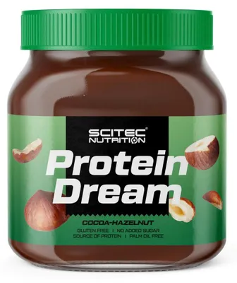 Produktbild von Scitec Nutrition Protein Dream 400 g Kakao-Haselnuss / Protein Aufstrich / Köstliche Protein-Nussbutter ohne Zuckerzusatz
