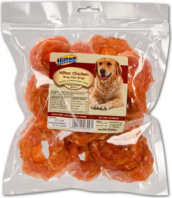 Produktbild von Hilton Przsymak Hühner- und Fischringe für Hunde500G