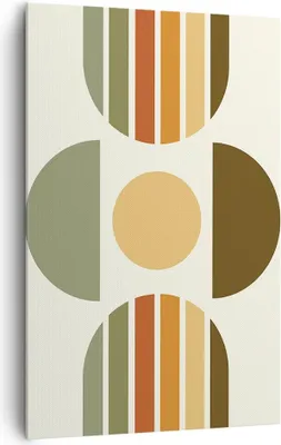 Produktbild von Bild auf Leinwand - Leinwandbild - Einteilig - Modern gemustert minimalistisch - 80x120cm - Wand Bild - Wandbilder - Leinwanddruck - Wanddekoration - Leinwand bilder - Wandbild - PA80x120-4569