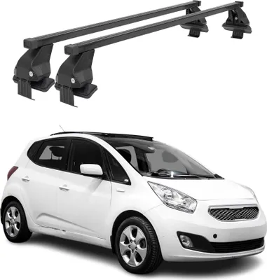 Image de Barres Transversales Menabo pour Kia Venga 2010-2014 Noir
