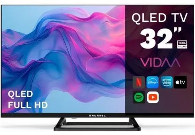 Obrázek produktu pro Grunkel QLED-3225VD, 81,3 cm (32"), 1366 x 768 px, QLED, Smart TV, Wi-Fi, Černá