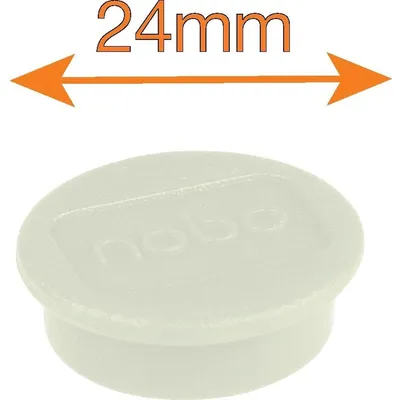 Obrázek produktu pro Nobo 1915294, Magnet na tabuli, Bílá, 24 mm, 16 mm, 24 mm, 120 mm