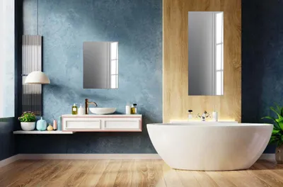 Image de Omgoods - Miroir mural en cristal sans cadre, 50 x 70 cm