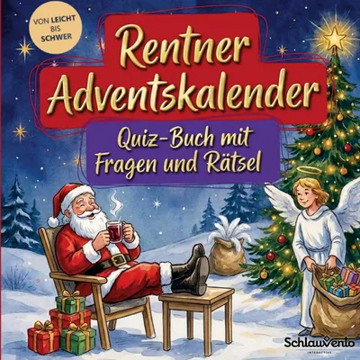Produktbild von Rentner-Adventskalender: Quiz-Buch mit Fragen und Rätsel