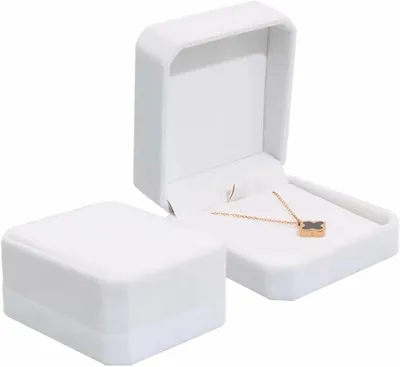 Produktbild von Schmuckbox Samt, große Geschenkbox, für Ketten, Aufbewahrung für Schmuck
