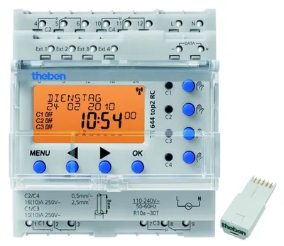 Produktbild von THEBEN Schaltuhr digi 230VAC 4kan Wechs 70800h REG