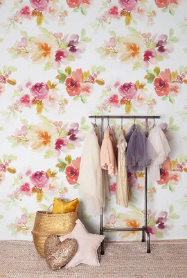 Produktbild von Coloray Fototapete 208x146 cm Latextapete Magicstick - Nette Weinleseblumen