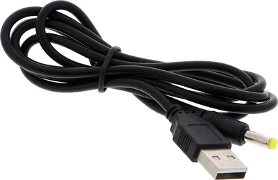 Produktbild von USB-A Kabel auf 4.0*1.7mm DC-Stecker - 80cm, schwarz