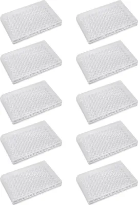 Zdjęcie produktu dla 10 sztuk płytek do hodowli tkankowej 96 dobrych przezroczystych komórek polistyrenowych z plastikową osłoną