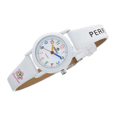 Produktbild von Perfect Kinderuhr Weiß 26,5 mm – Analoge Armbanduhr für Mädchen & Jungen, Miyota 2035, 3 ATM wasserdicht, antiallergisch, CE