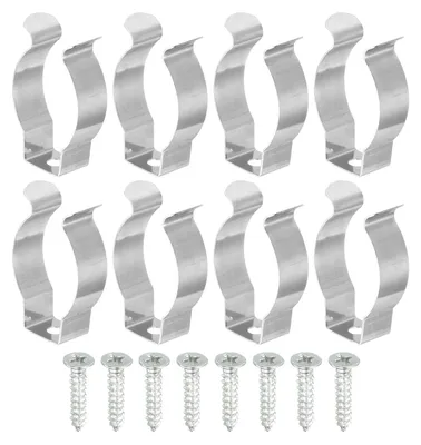 T8 Clips Halter, 8 Stück, Stahl, für LED-Deckenleuchten