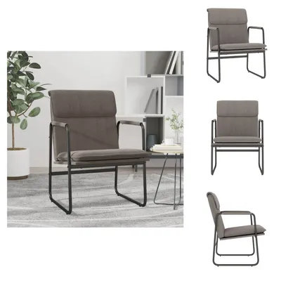Produktbild von vidaXL Loungesessel Taupe 55x64x80 cm Stoff -  Sessel
