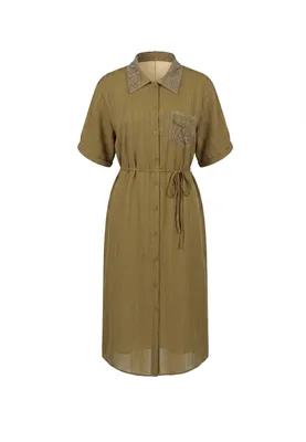 Image de Robe pour femme EMBELL - verte, taille M