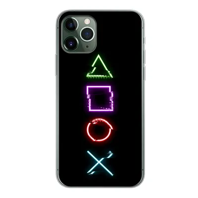 Produktbild von MuchoWow® Handyhülle Schutzhülle Hülle für iPhone 11 Pro Spiele - Controller - Neon Silikon Softcase Handy Hülle - Handy