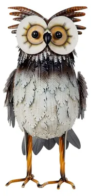 Produktbild von Eule Eulenfigur Metall Kunstfigur Dekorationsobjekt 35cm Dekofigur Haus Garten