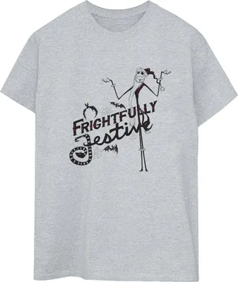 Produktbild von Disney - "The Nightmare Before Christmas Frightfully" T-Shirt für Damen BI41795 (3XL) (Grau)
