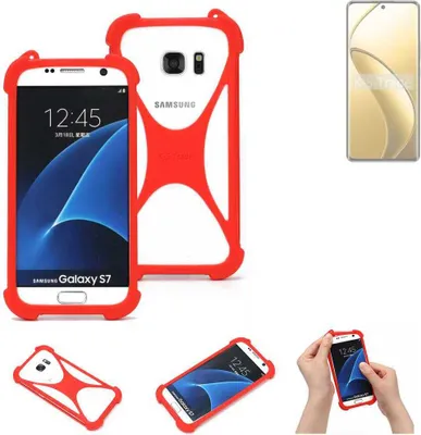 Produktbild von K-S-Trade Handy-Hülle kompatibel mit Realme 12 Pro+ Schutz-Hülle Bumper Silikon Schutz Hülle Cover Case Silikoncase Silikonbumper TPU Softcase