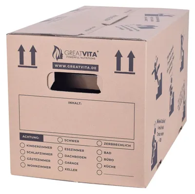 Produktbild von Set mit 15 Umzugskartons aus Recyclingpapier